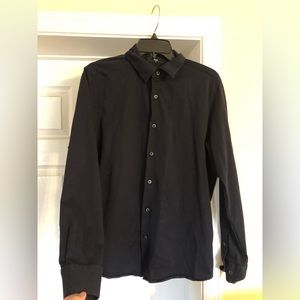 UNIQLO Men’s Slim-Fit Long-Sleeve Shirt Size Medium Dark Navy